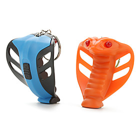 Cobra Shaped LED Light with Keychain (Random Colors)
