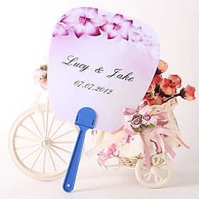 Personalized Fan Wedding Favor – Violet