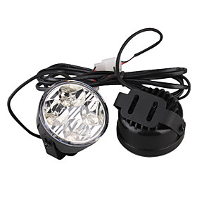 Car Daytime Running Light (2 PCS, 4 LED, White Light, Waterproof)