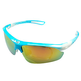 Basto-High Quality Sports Glasses Cycling Glasses with 3 Pieces UV Filtering,Polarized and Departed Lens  (6 Colors Available)