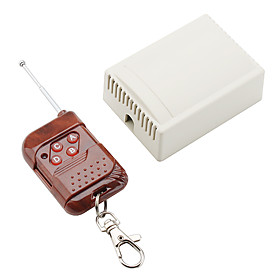 4-Channel Fixed Code Wireless Remote Receiver and 4-Key Transmitter