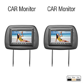 7 Inch Car Headrest Monitor, Dual Video input, 1 Pair