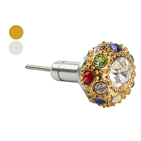 Anti-dust Fashionable Earphone Jack w/ Sim Card Eject Needle for iPhone and iPad (Assorted Colors)