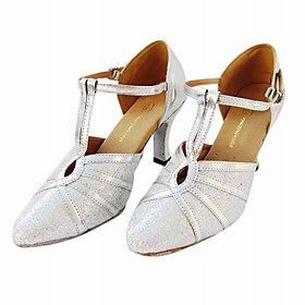Customized Sparkling Glitter Keyhole Latin/Ballroom Performance Shoes (More Colors) (Runs Small)