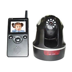 2.4GHz Wireless Pan Tilt Baby Monitor with Night Vision and 2.4