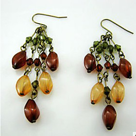 Bohemian Colored Stoned Earrings