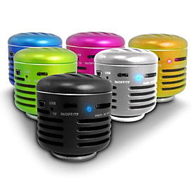 All-In-One Resonance Vibration Speaker with Remote Control (USB, MicroSD Reader, FM Radio, Assorted