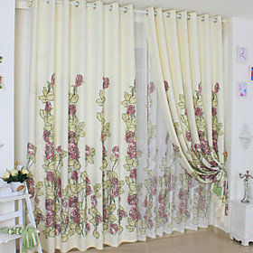 Beige Country Window Curtains (Pair) Beige Country Window Curtains (Pair)