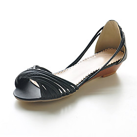 Flat Leatherette Twist Strap Sandals (More Colors)