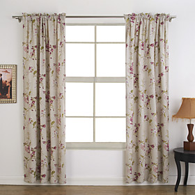 Print Polyester Country Window Curtains(Pair) Print Polyester Country Window Curtains(Pair)