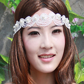 White Feather Net Headband White Feather Net Headband