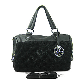 Faux Leather With Rivet/Gold Hardware Shoulder Bag/Tote (More Colors)