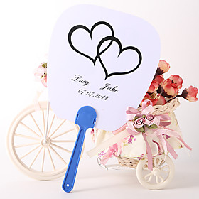 Personalized Fan Wedding Favor – Seaside Love