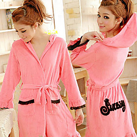 Lovely Cotton Long-Sleeved Women Robe