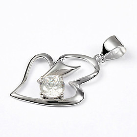 Sterling Silver Pendant Heart To Heart