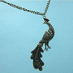 Metallic Peacock Necklace