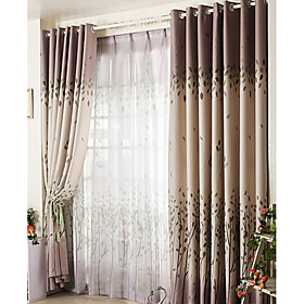 Leaf Country Sheer Curtains (Pair) Leaf Country Sheer Curtains (Pair)