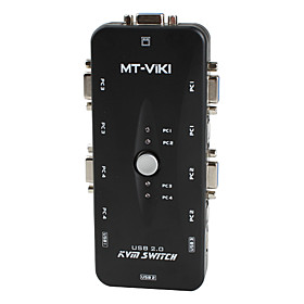 4 Port USB Manual KVM Switch