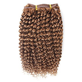 100% Indian Remy Hair 7 Inch Curly Hair Weave Hair Extensions 26 Colors Available