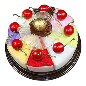 Delicate Cake Style Mini Towel (Random Color)