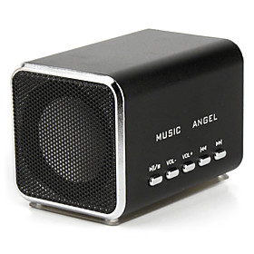 Stylish Mini MicroSD Memory Card Speaker (Black)