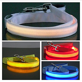 Reflective Nylon LED Dog Leash (120cm, Assorted Colors)