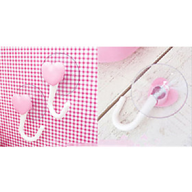 Heart Shaped Suction Hanger (2 Pack)