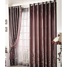 Print Dark Sheer Curtains (Pair) Print Dark Sheer Curtains (Pair)