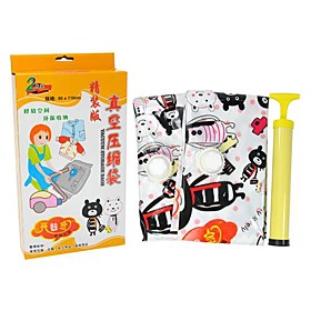 Bear Pattetn 60 x 80cm Vacuum Compression Bags with Pump (3-Piece)