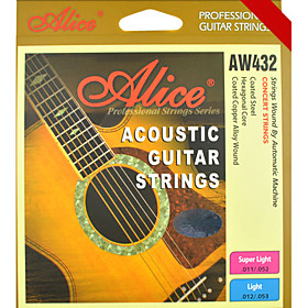 Alice - (AW432-SL) Steel Acoustic Guitar Strings (011-052)