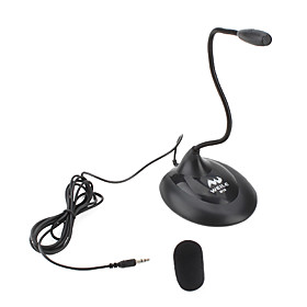 Flexible 3.5mm Microphone for P and Laptops (Black)