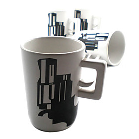 Simple Artistic Ceramics Mug (Black and White)
