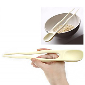 Creative 2-in-1 Spoon Chopsticks (Random Color)