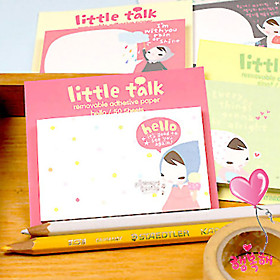 Litlle Talk Sticky Note Pads (Assorted Colors)