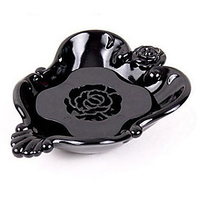 Floral Soap Container (Black)