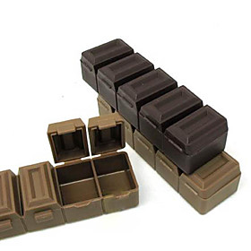 Chocolate Pattern 5-Compartment Medcine Box