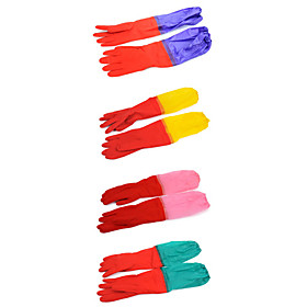 Extended Waterproof Rubber Gloves (Assorted Colors)