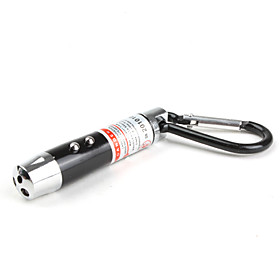 UV Light 1mW Red Laser Flashlight (White Light, Assorted Colors)