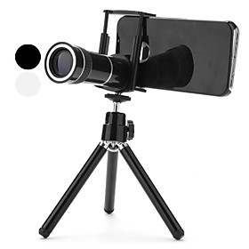 10X Zoom Telephoto Lens with Case and Tripod for iPhone 4 and 4S (Assorted Colors)
