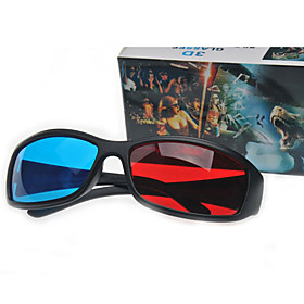 Red and Blue Anaglyph 3D Glasses