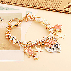 Sweet Diamonded Charm Bracelet