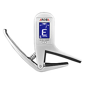 Metal Guitar Capo with Auto Tuner for Chromatic/Guitar/Bass