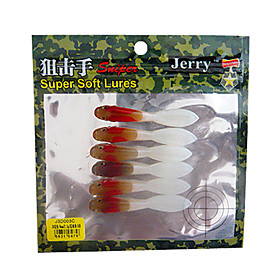 Soft Bait Fish 60MM 2.2G Sinking Plastic Fishing Lure (6 pcs)