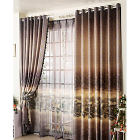 Snow Village Sheer Curtains (Pair) Snow Village Sheer Curtains (Pair)