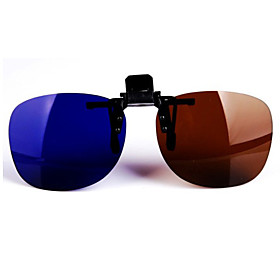 Clip on Round Anaglyph 3D Glasses (Assorted Colors)