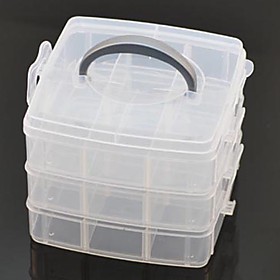3 Layers 18 Compartments Detachable Storage Box