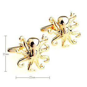 Octopus Pattern Unisex Cufflinks