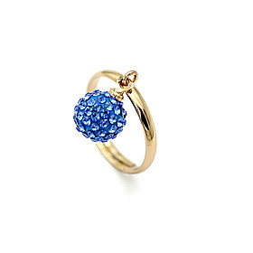 Ball Pattern Diamond Studded Ring