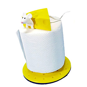 Mouse and Cheese Pattern Toilet Paper Frame