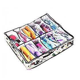 Bear Pattern 12 Grids Storage Box For Shoes